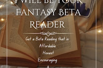 beta read your fantasy manuscript