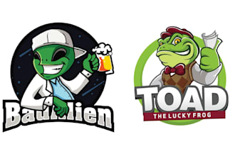 design amazing frog mascot logo for your