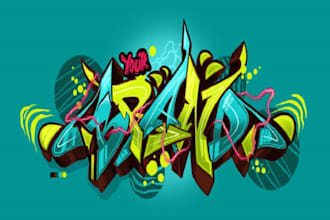 create original custom graffiti for your logo or merchandise
