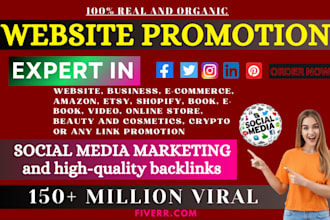 promote your website, business, brand, blog, amazon, book, crypto, product, link