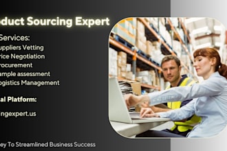 be your product sourcing and procurement expert