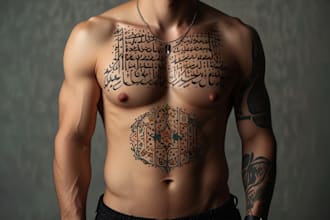 design beautiful calligraphy and tattoo with arabic persian