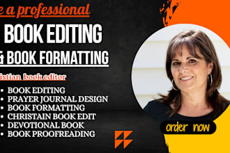 proofread, edit, format journal christian book, fiction, workbook or nonfiction