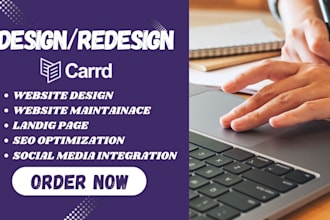 design carrd website redesign carrd website card website landing page wordpress