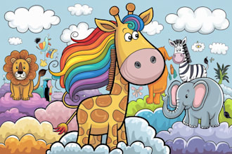 draw amazing cartoon doodle art and character illustrations