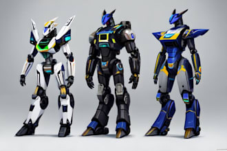 design spectacular robots, cyborgs and mechs