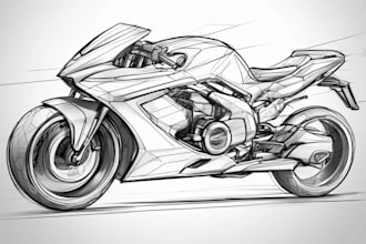 draw your product concept sketches for your design