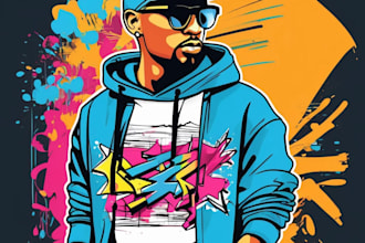 design graffiti street art for your clothing merchandise