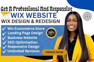 build wix online store revamp wix ecommerce website, redesign wix landing page