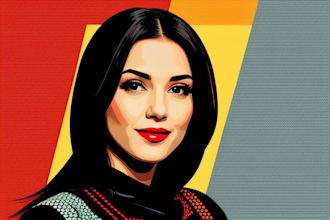 draw amazing vector pop art style from your photo