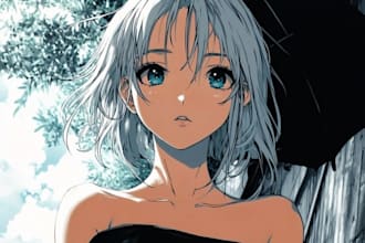 draw manga illustrations, character design and fan art