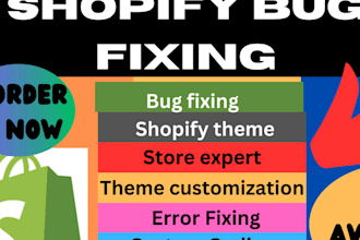 do shopify custom coding or bug fixing and customization