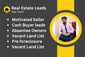 provide off market motivated seller leads with skip tracing
