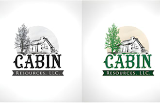 design wonderful cabin logo