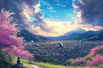 draw anime background for visual novel, vtuber or game