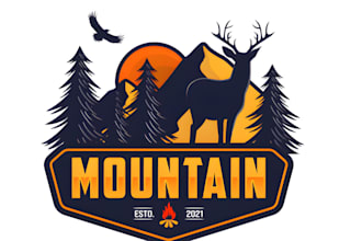 design outstanding hunting logo with satisfaction