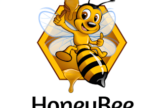 do honey bee logo design for you
