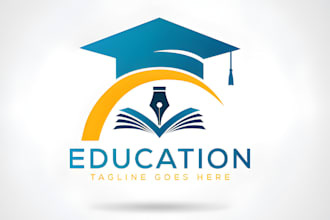 design childcare, education kids, and children logo
