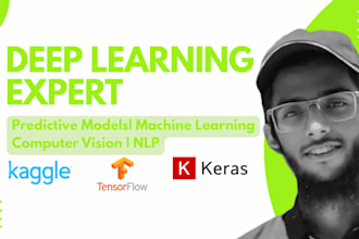 be your machine learning engineer for predictive models, deep learning expert