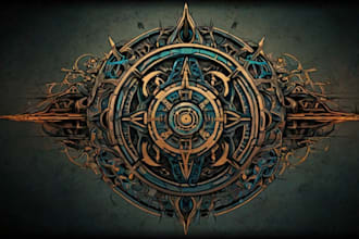 design a symmetrical cyber sigilism, agrogoth, tribal, neotribal tattoo for you