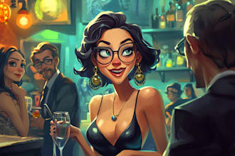 draw a cartoon and caricature art for you