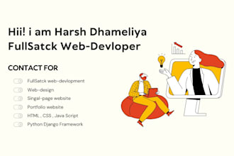 develop a fullstack web app using python django