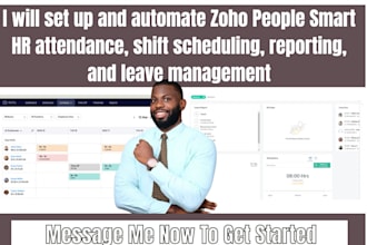 set up automate zoho people smart HR attendance shift scheduling reporting