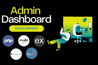 apply admin dashboard using nodejs expressjs php mysql mongodb to site