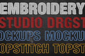 do digitizing, embroidery, hats, jackets, caps, logo