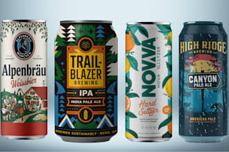 do can label beer, soda, seltzer, water, beverages, energy drink, coffee, juice