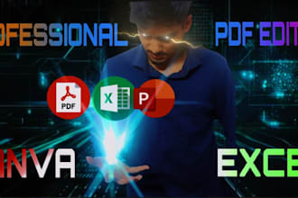 convert recreate combine or format PDF, word to canva editable or fillable