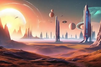 create sci fi illustrations
