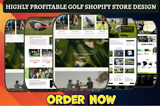 design golf shopify store golf apparel store sport wear golf accessories website