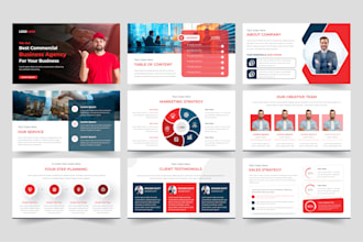 design business powerpoint presentation template, google slides and pitch deck