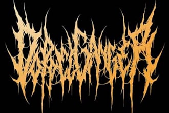 design you a brutal death metal, slamming, deathcore logo