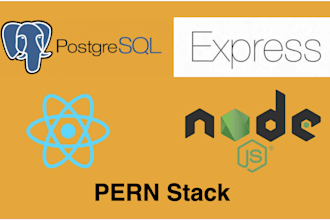 develop full stack web app using reactjs, nodejs, postgresql