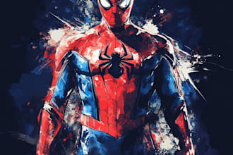 create scifi, fantasy, superhero character design