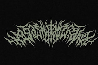 do a metal,hardcore,heavy metal, black metal band logo