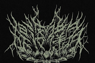 design extreme graffiti tag, nu metal, hard techno and metal band logo
