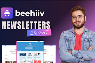 setup beehiiv newsletter, design beehive template, landing page, ai newsletter
