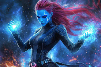 do your very own superhero or villain in marvel style