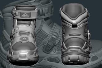 create 3d footwear design, shoe models, and 3d sneakers