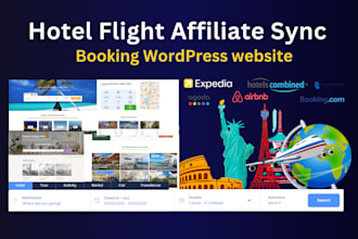 hotel flight booking affiliate room rental vocational sync airbnb website
