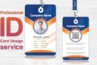 design professional id card, name card, identity card with a unique touch