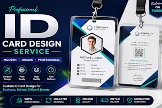 design professional id card, name card, identity card with a unique touch
