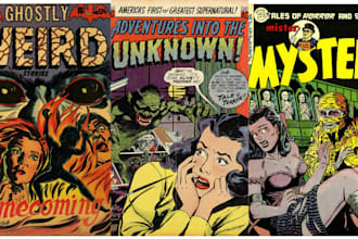 draw vintage comic illustration retro vintage comic in 70s comic design