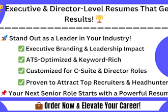 write a job winning ats resume for executives, directors and fresh graduates