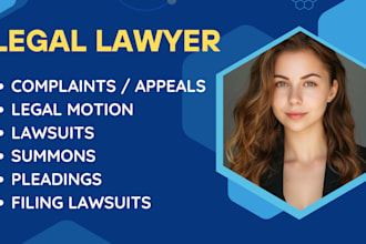 draft legal documents, motions,divorce, nda,corporate law, lawsuit