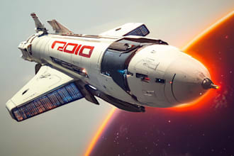 make an amazing sci fi spaceship or design for you