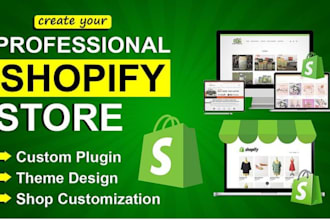 design a modern shopify dropshipping store for passive income